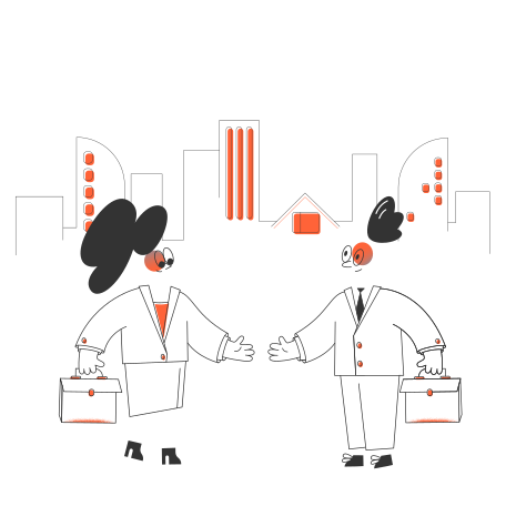 Business negotiation Illustration in PNG, SVG