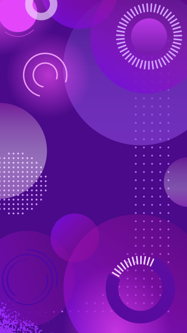 Fond violet avec des taches et des cercles PNG, SVG