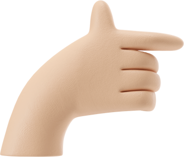 Right hand pointing right PNG, SVG