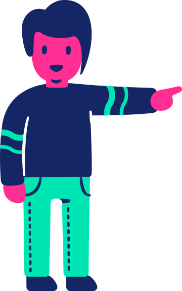 Man pointing PNG, SVG