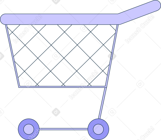 supermarket shopping cart PNG, SVG