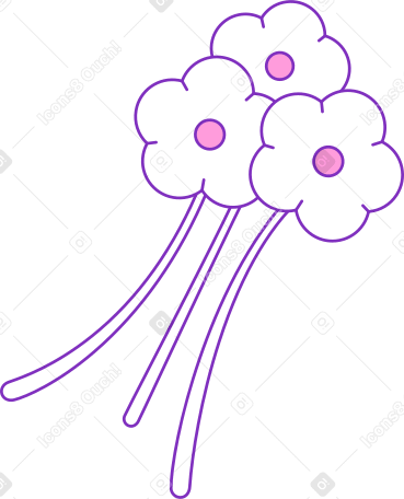 bouquet de fleurs PNG, SVG