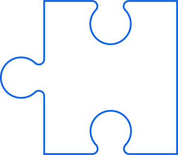 Blue linear puzzle PNG, SVG