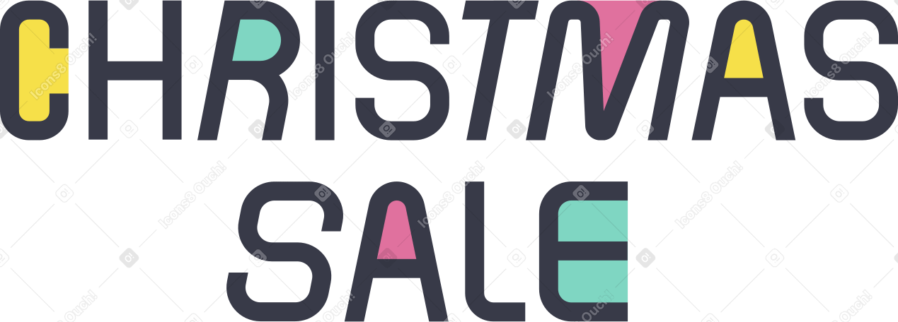 lettering christmas sale PNG, SVG