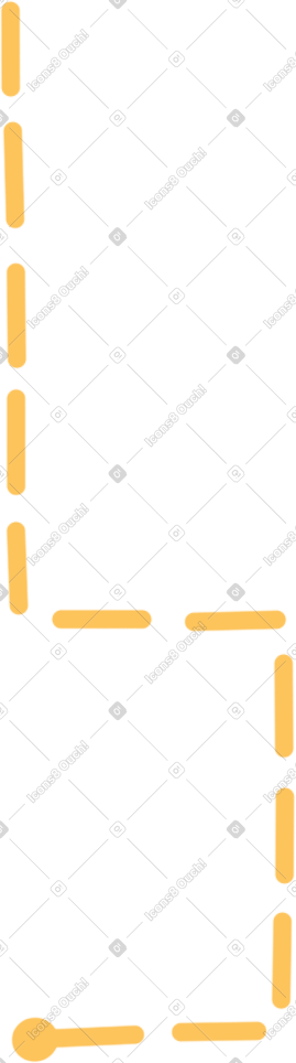 Yellow dotted line PNG, SVG