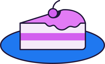 Кусок торта в PNG, SVG
