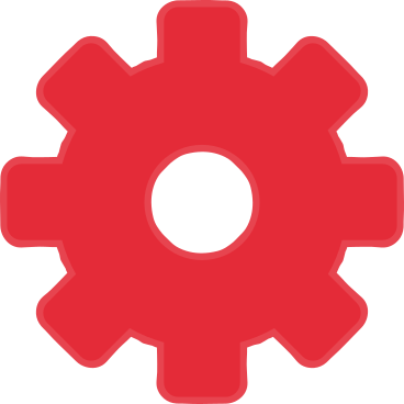 Red gear в PNG, SVG