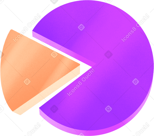 round purple chart PNG, SVG