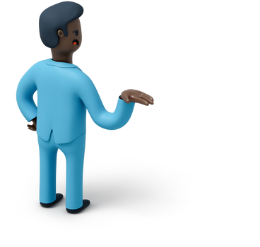 Back view of black man raising his hand up PNG, SVG