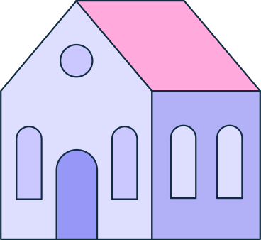 purple house PNG, SVG