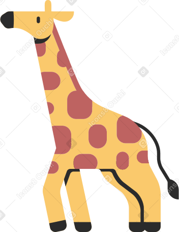 giraffe Illustration in PNG, SVG