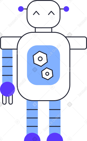 one arm robot Illustration in PNG, SVG