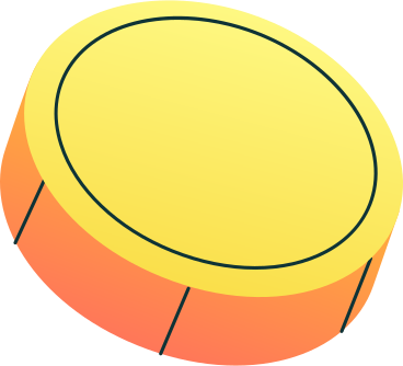 big turned coin PNG, SVG