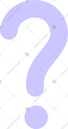 lilac question mark PNG, SVG