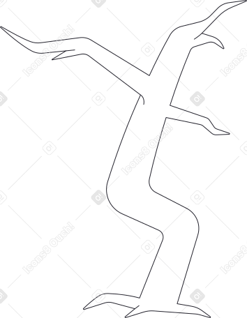 白色弯曲的树 PNG, SVG