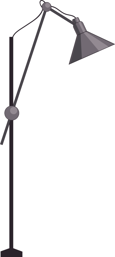 Lámpara de piso PNG, SVG