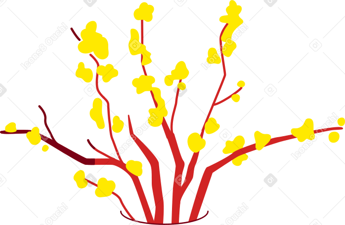 꽃 가지 PNG, SVG