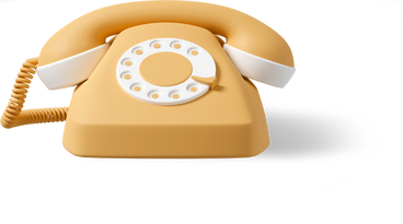 front view of yellow retro phone  PNG, SVG