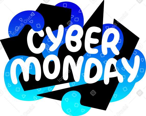 cyber monday background Illustration in PNG, SVG
