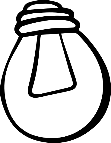 Лампочка в PNG, SVG