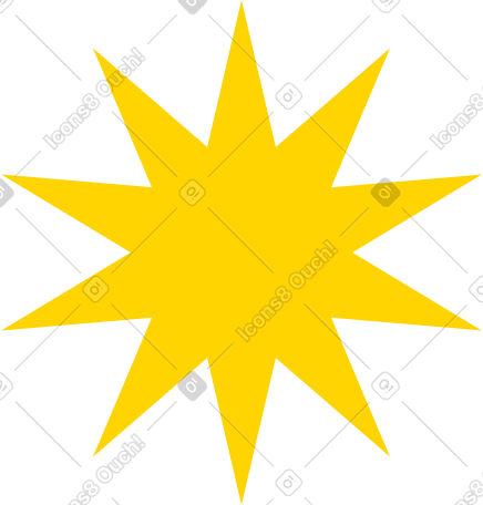 黄色星形 PNG, SVG