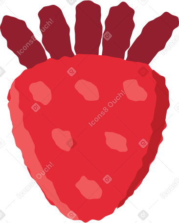 strawberry Illustration in PNG, SVG