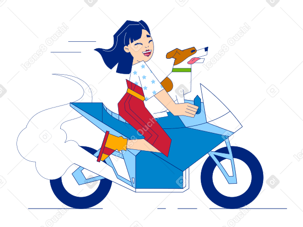 Trip with a friend Illustration in PNG, SVG