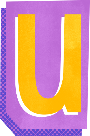 Collage lowercase letter u PNG, SVG