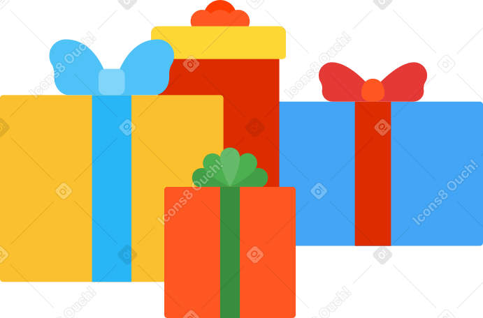 christmas gifts Illustration in PNG, SVG