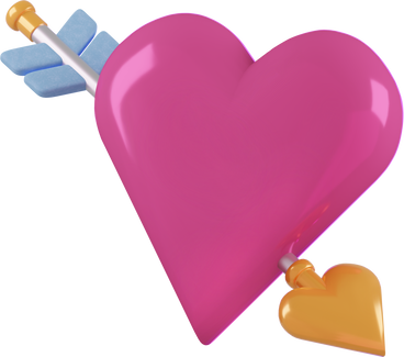 Coeur avec flèche PNG, SVG
