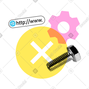Page under construction with cross sign PNG, SVG