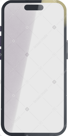 iphone with white screen Illustration in PNG, SVG