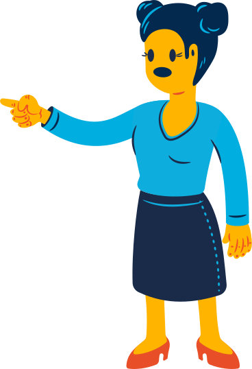 woman pointing with her finger PNG, SVG