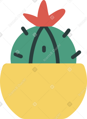 cactus in vaso PNG, SVG