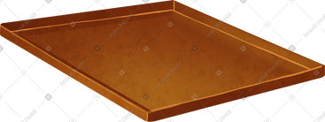 Brown tray PNG, SVG