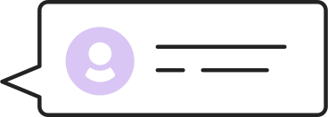 Blase mit avatar und text PNG, SVG