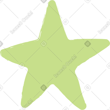 Light green star PNG, SVG