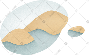 Bubble with mountains PNG, SVG