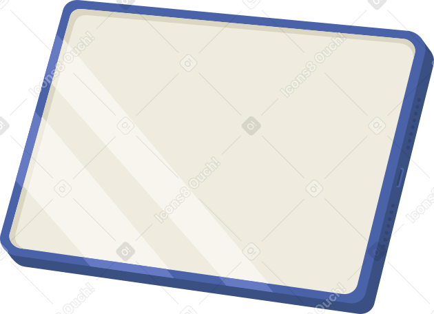 tablet with glare PNG, SVG