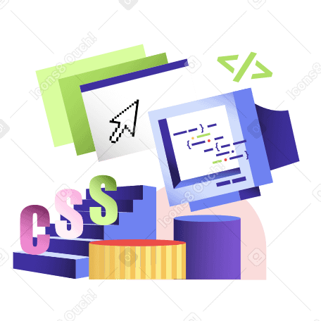 Codificación, desarrollo web y css. PNG, SVG