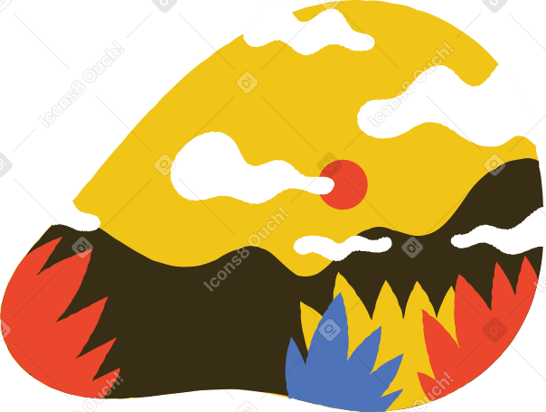 montagnes PNG, SVG