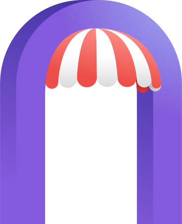 Arch with awning PNG, SVG