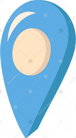 blue geolocation sign PNG, SVG