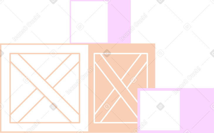 postal parcels and boxes PNG, SVG