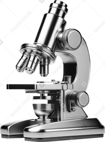 Microscopio cromado PNG, SVG