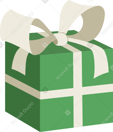 small gift with bow PNG, SVG