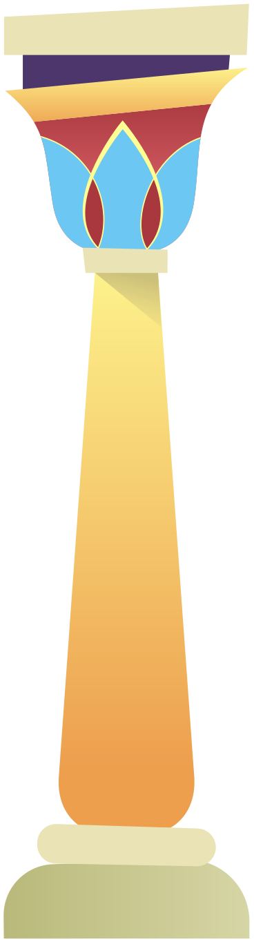 egyptian column PNG, SVG