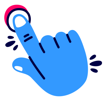 hand pushing the button PNG, SVG