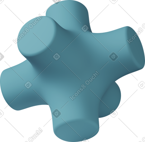 3D crisscross shape PNG, SVG