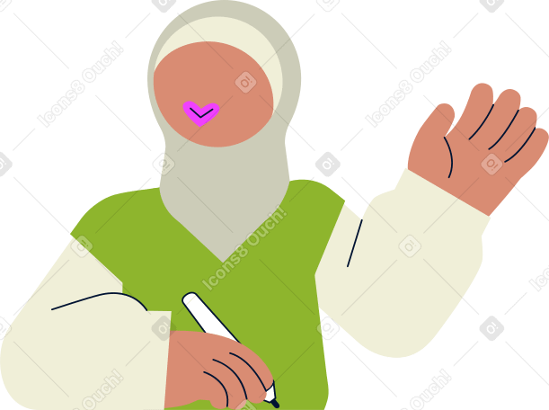 giovane donna in hijab PNG, SVG